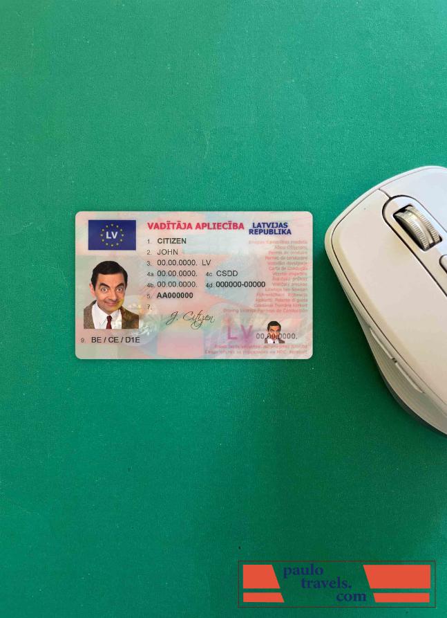 Latvia DL photolook FRONT PSD template